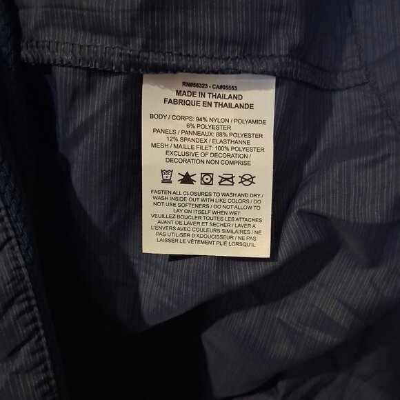 Nike Mens Navy & Orange Hooded Windbreaker Jacket Size S Lightweight New - Picture 8 of 8